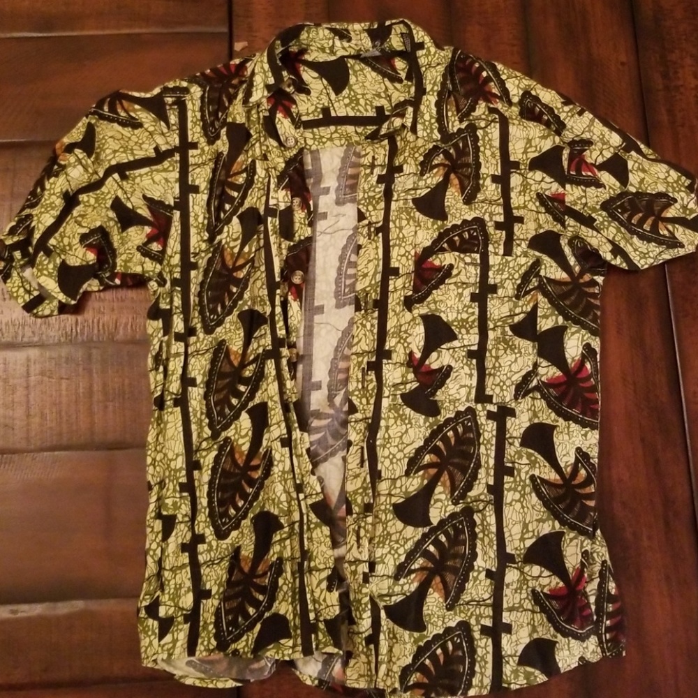vintage men's summer button down